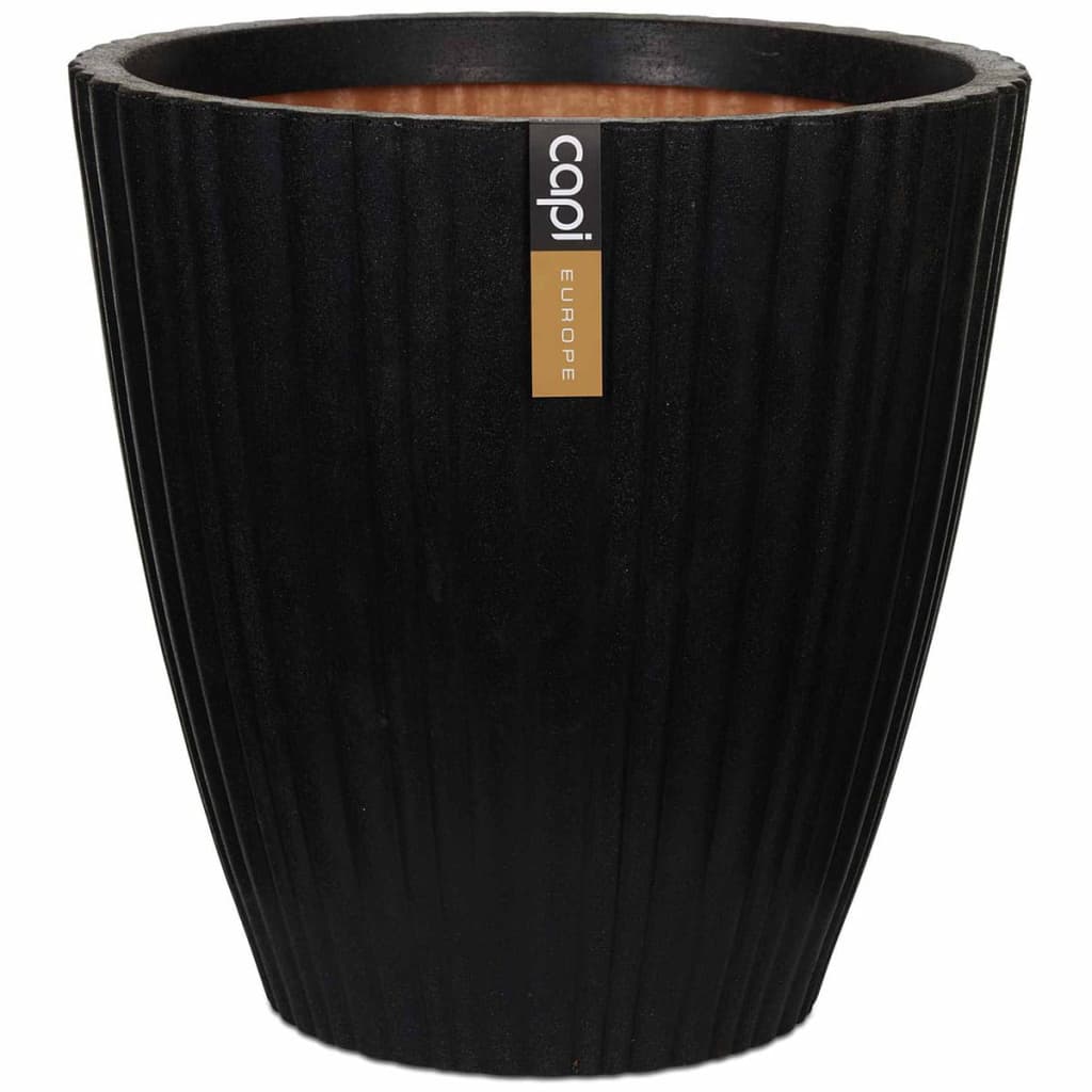 Capi Vas de plante Urban Tube, negru, 40x40 cm, conic, KBLT801