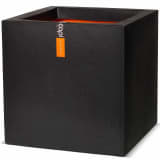 Capi Plantenbak Urban Smooth vierkant 50x50x50 cm zwart PKBL904