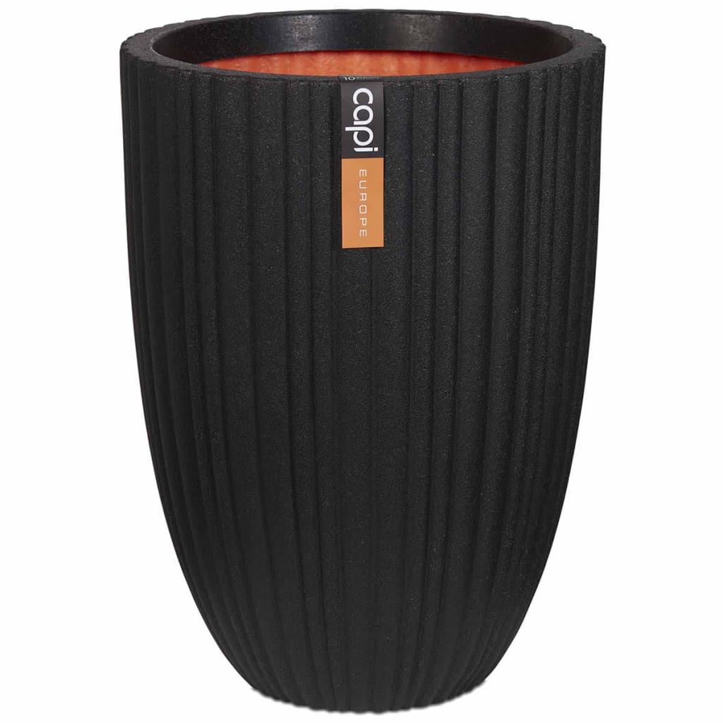 Capi Vas plante Urban Tube elegant, negru, 46x58 cm, mic, PKBLT783