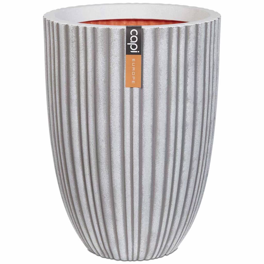 Capi Vase Urban Tube Elegant Niedrig 34 x 46 cm Elfenbein PKT782