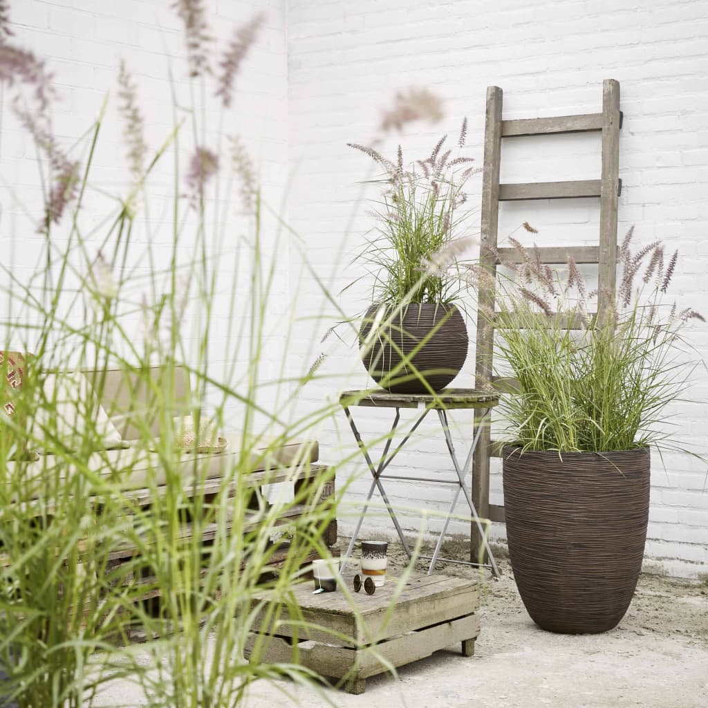 

Capi Bloempot Nature Rib elegant laag 36x47 cm bruin PKOFB782