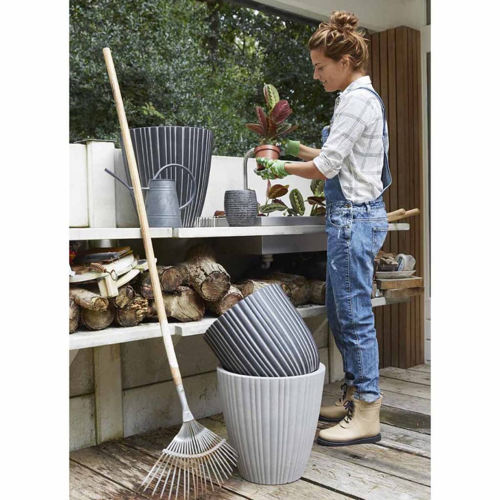 

Capi Bloempot Urban Tube taps 40x40 cm antraciet PKANT801