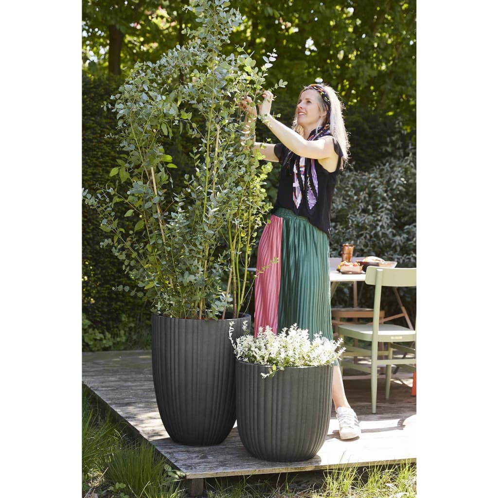 

Capi Bloempot Urban Tube elegant laag 46x58 cm donkergrijs