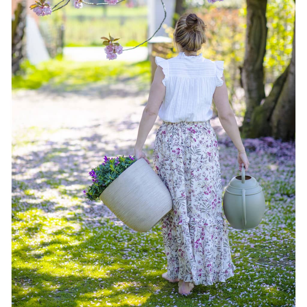 Fioriera Rotonda Waste Rib 43x41 Cm Beige Terrazzo Capi 20 width=274