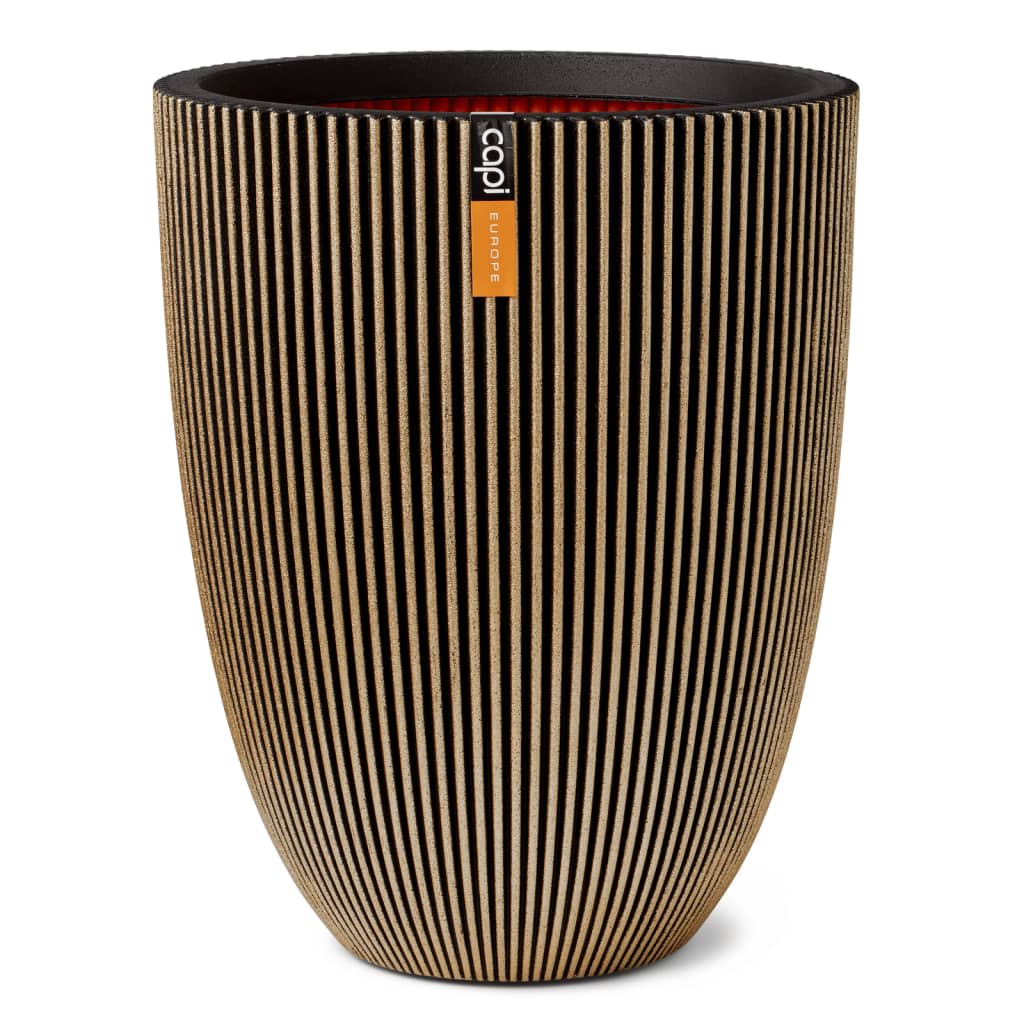 Vaso Elegante Groove 34x46 Cm Nero E Oro Capi 13 width=274