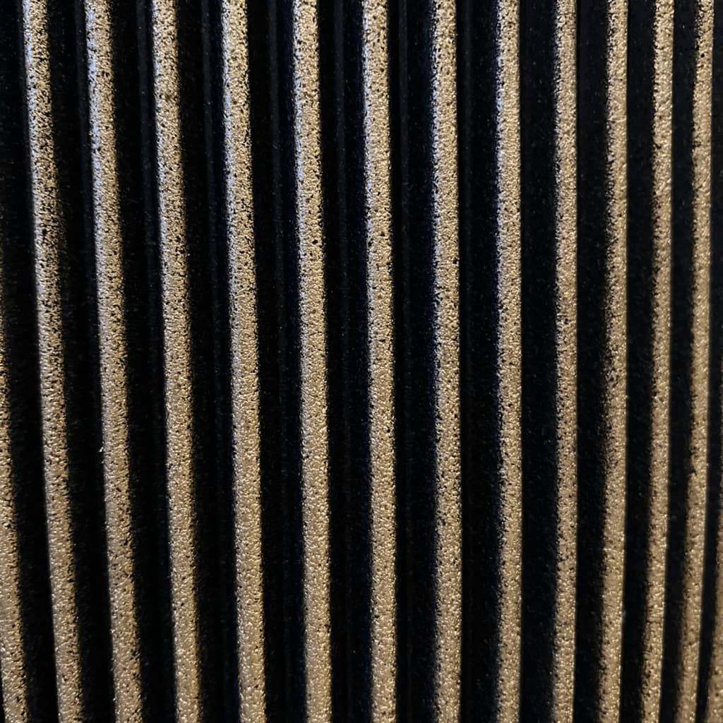 Vaso Elegante Groove 34x46 Cm Nero E Oro Capi 19 width=274