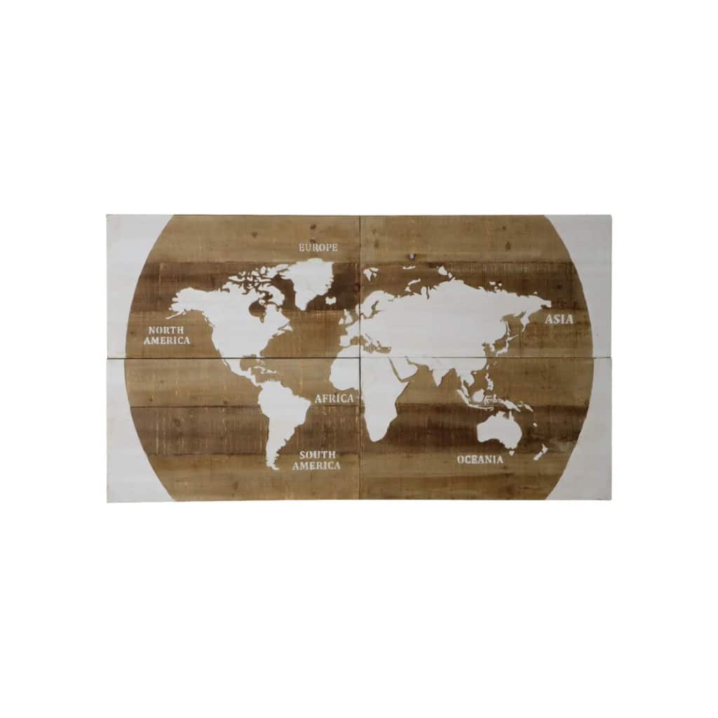 Wooden Map of the World 140x80x4cm