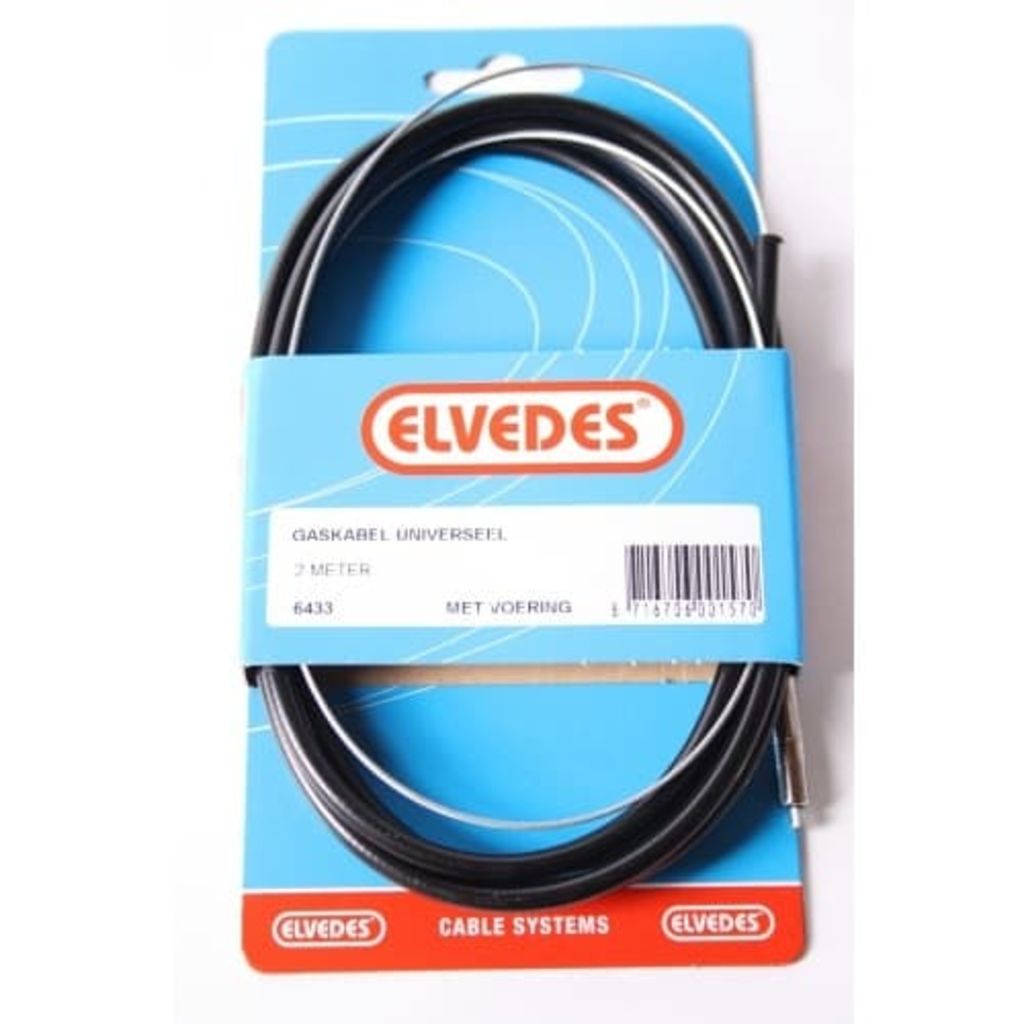 Elvedes Gaskabel Universeel 2 Meter 6433 Met Voering