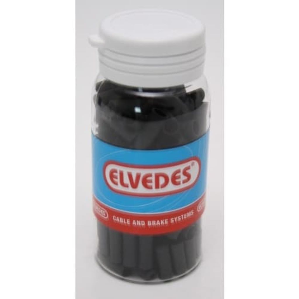 Elvedes Kabelhoedje 5,0 mm PVC Zwart Per 150 Stuks