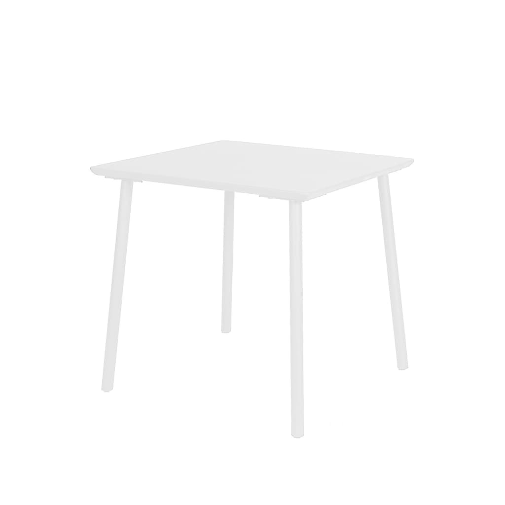 George table 80x80x75 cm alu white