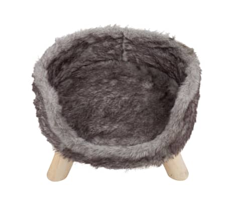 DISTRICT70 Lit en peluche pour chats NORDIC Argenté