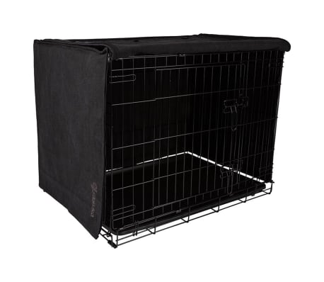 DISTRICT70 Couverture de cage pour chien Gris foncé S