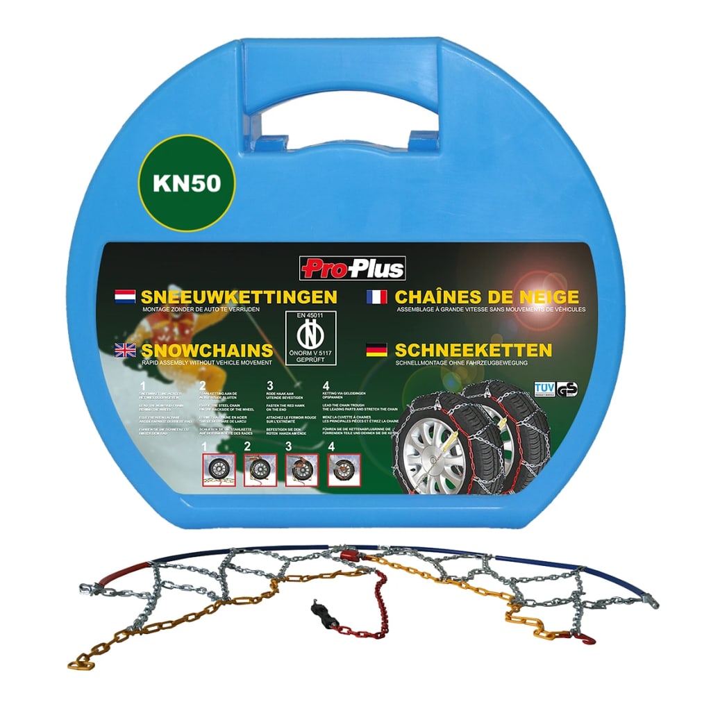 ProPlus Sneeuwkettingen 12 mm KN50 2 st