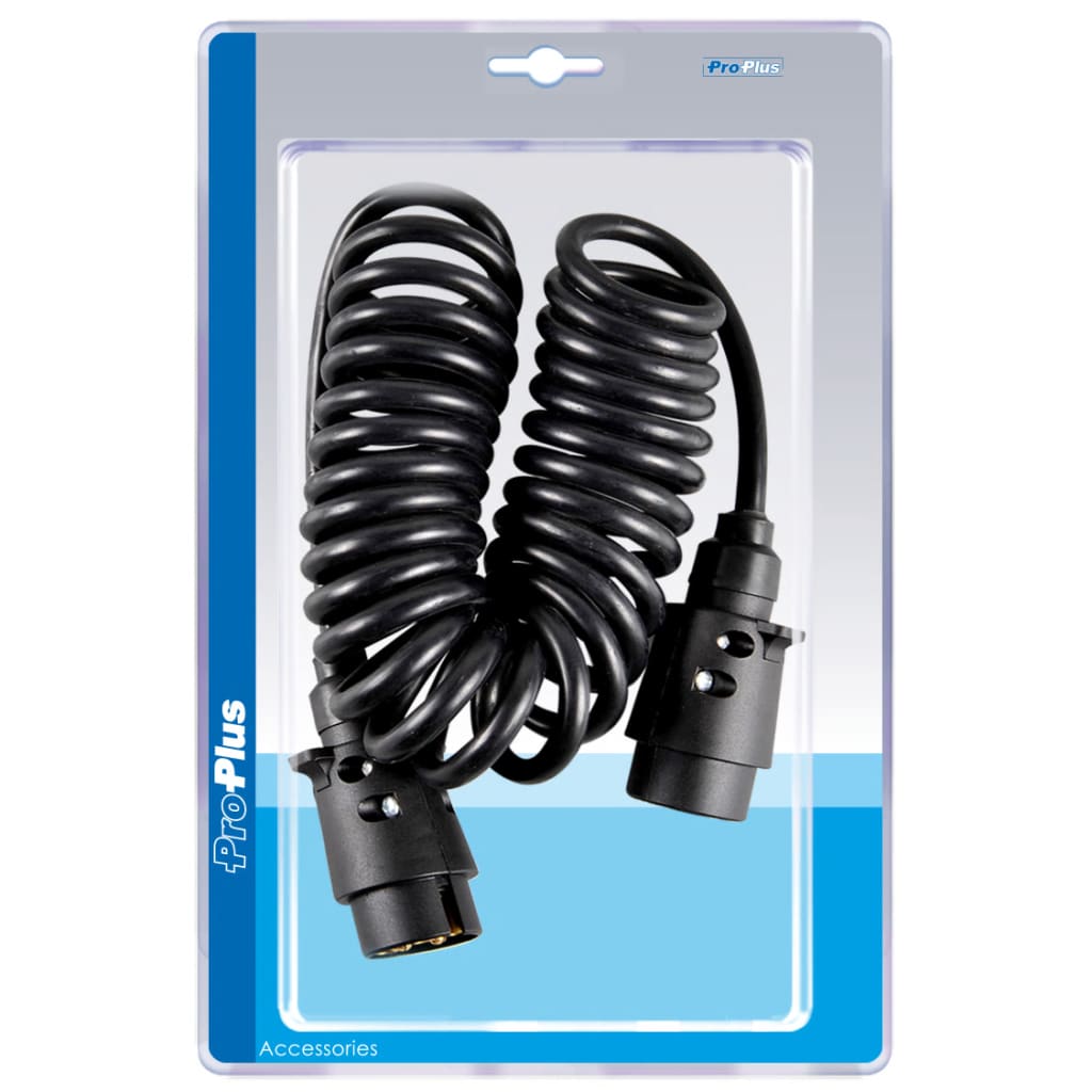 ProPlus Spiraalkabel met 2x7-pins stekker 3 m afbeelding