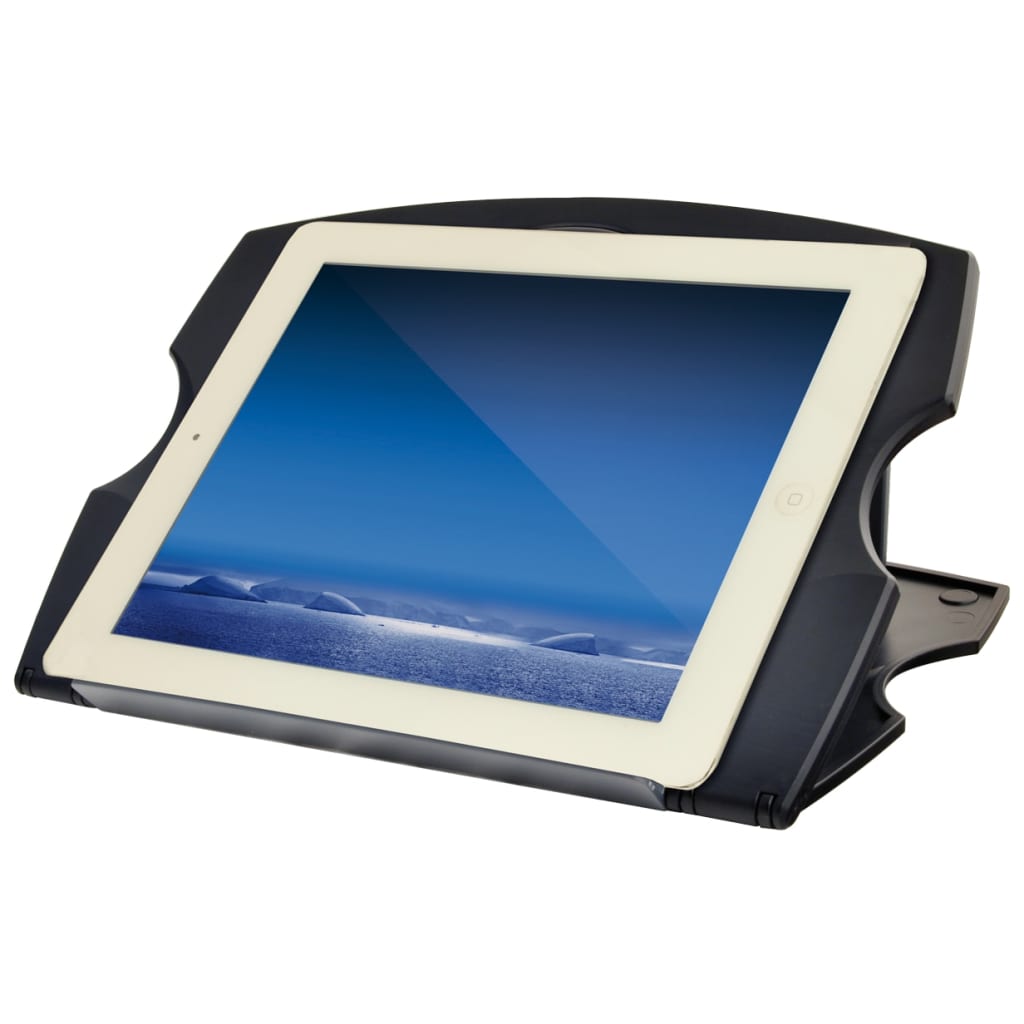 Supporto Da Tavolo Per Laptop 28,5x21x1 Cm Nero DESQ 14 width=274