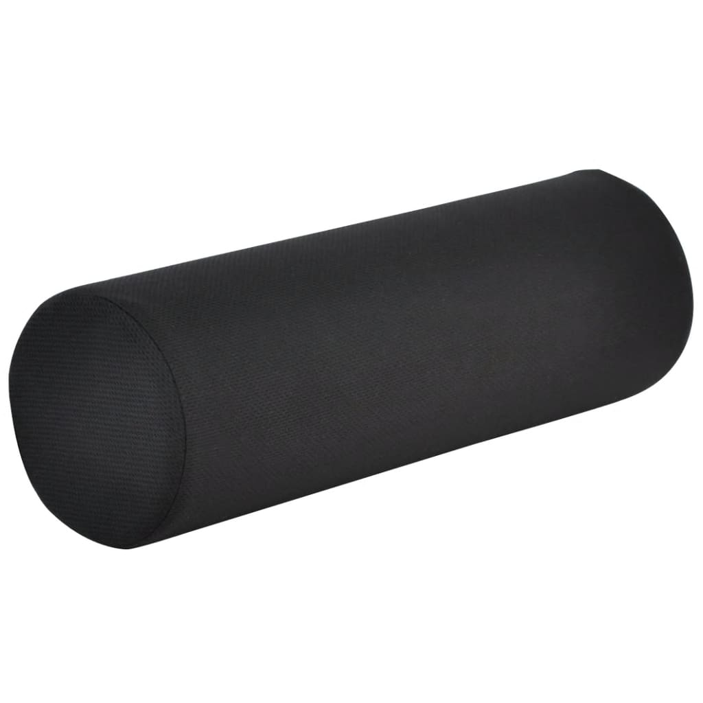 DESQ Coussin lombaire en forme de rouleau rond Noir