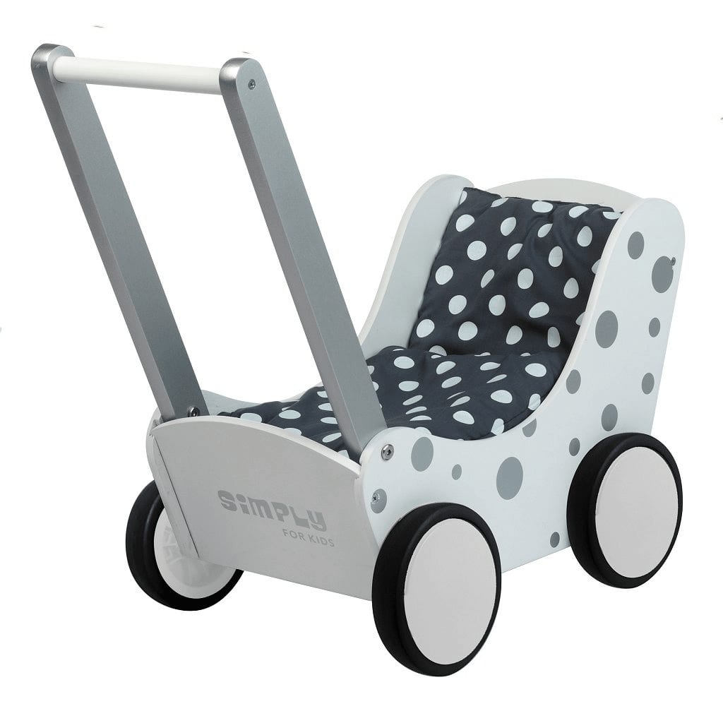 Simply for Kids 36409 Poppenwagen Stippeltje Zilver