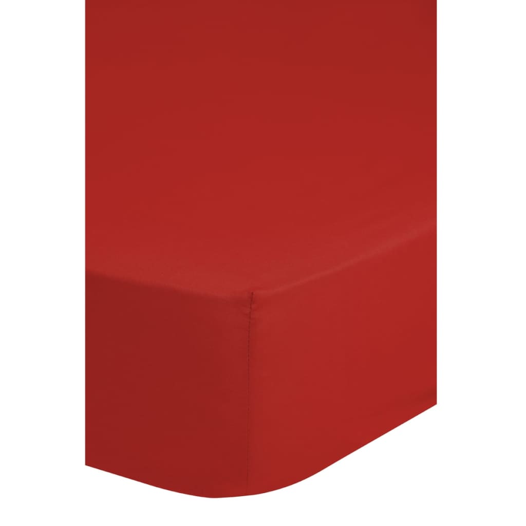VidaXL - Emotion Hoeslaken strijkvrij 140x200 cm rood 0220.80.4