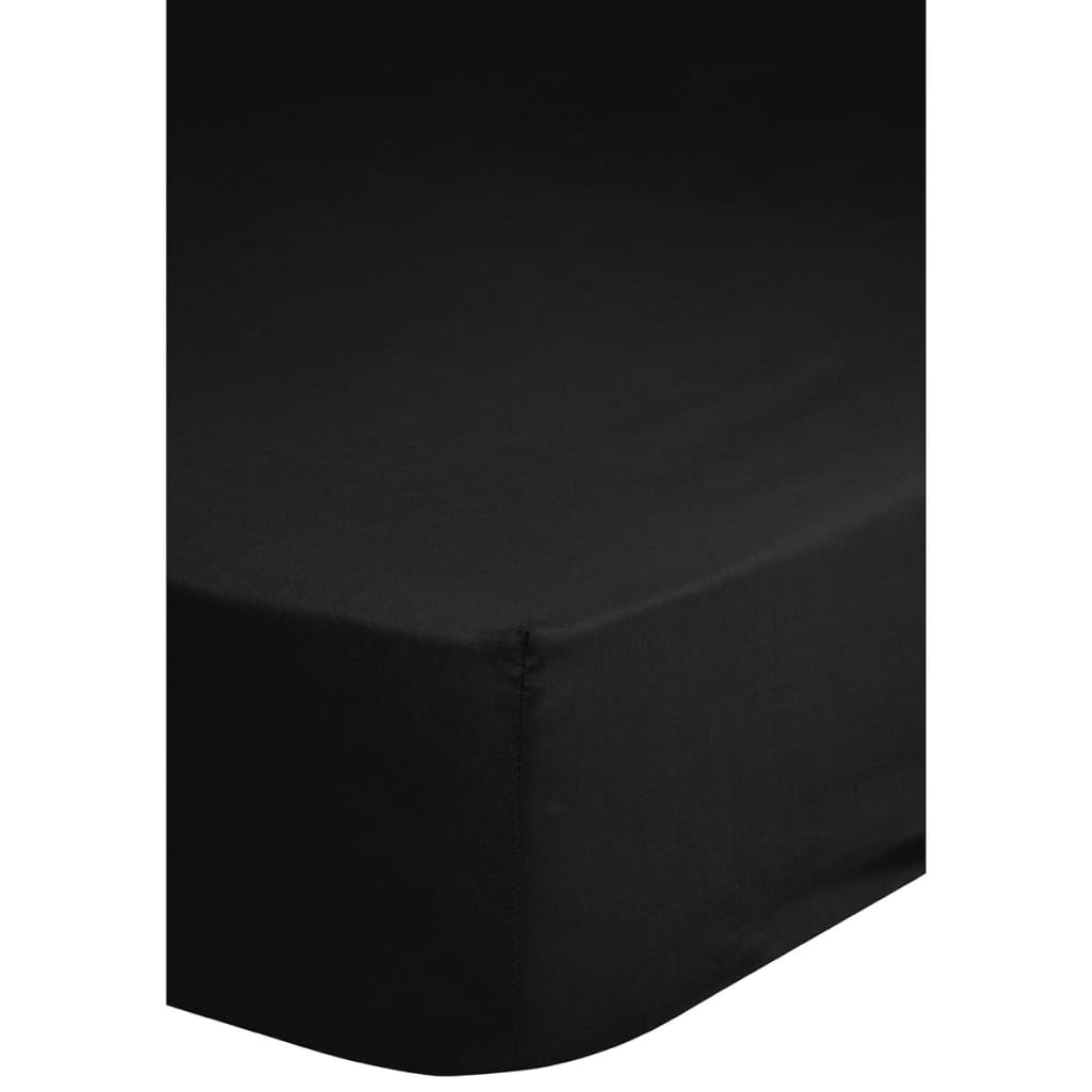 VidaXL - Emotion Hoeslaken jersey 90/100x200 cm zwart 0200.04.42