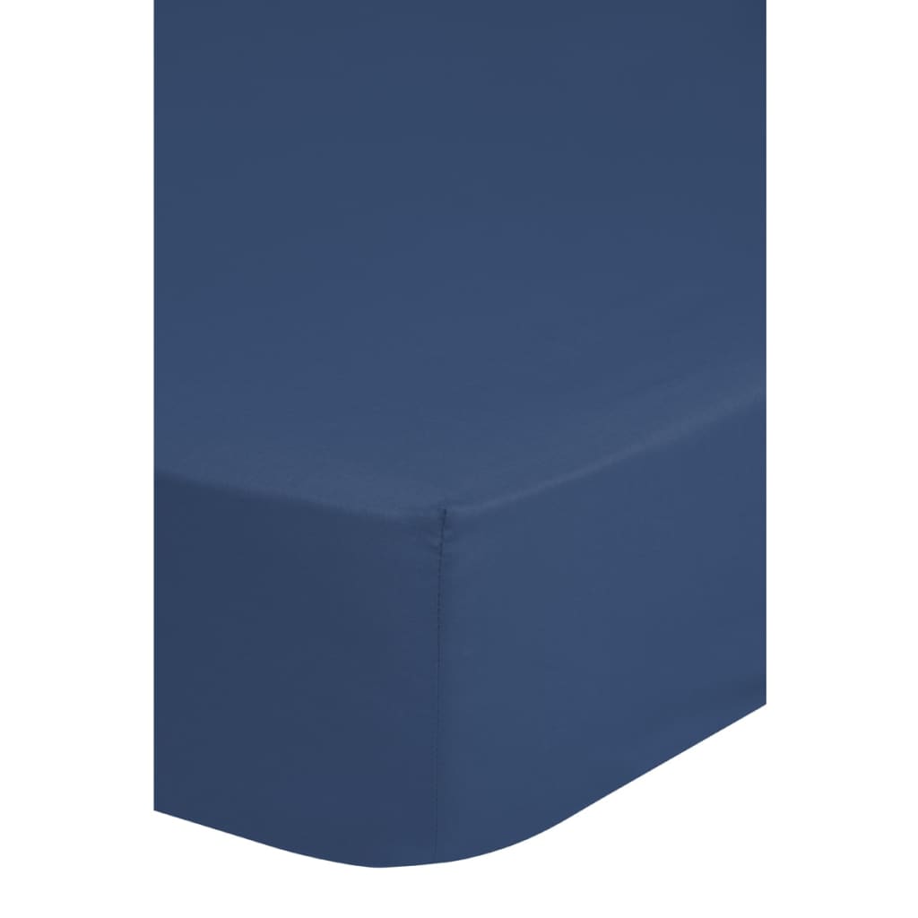 VidaXL - Emotion Hoeslaken strijkvrij 180x220 cm blauw 0220.24.47
