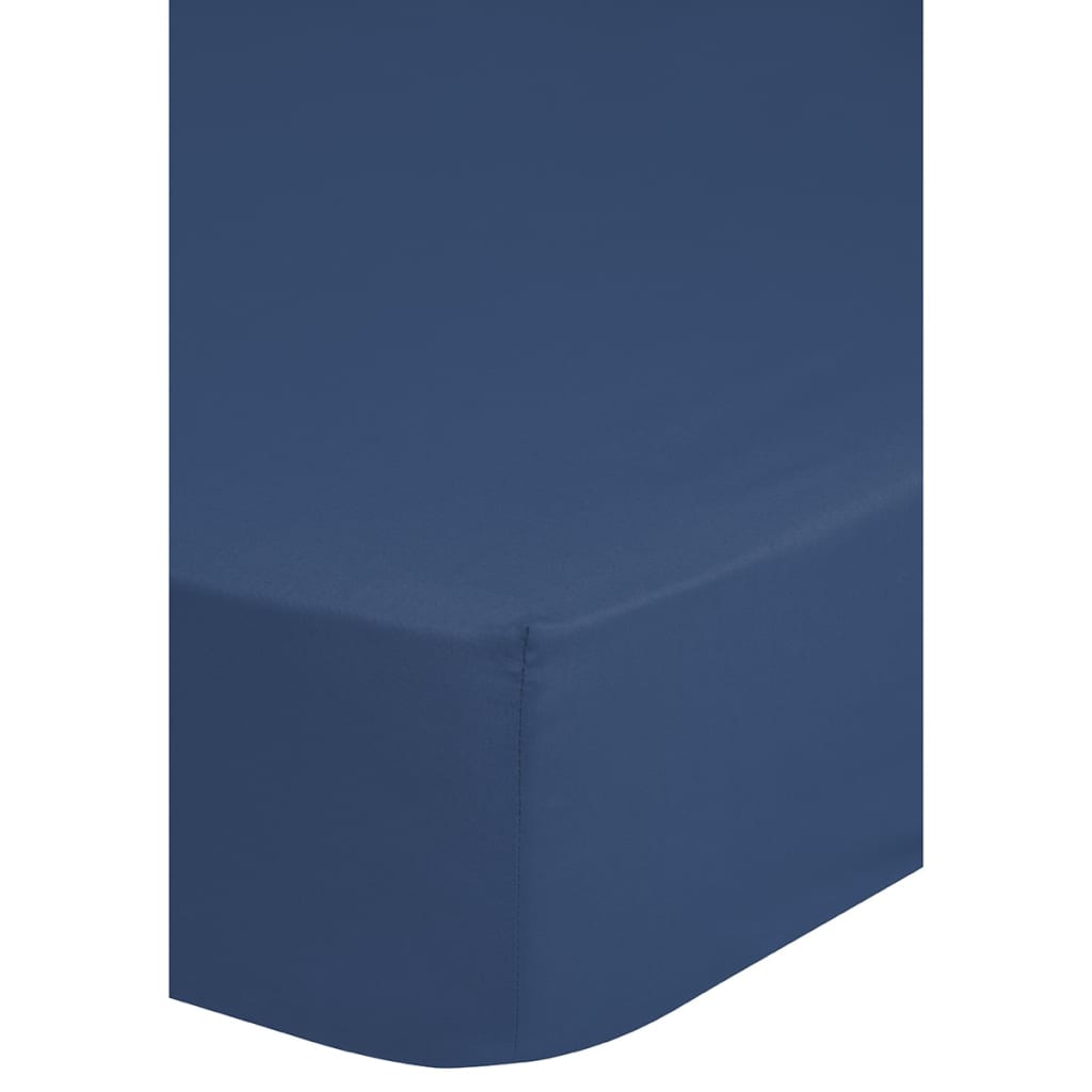VidaXL - Emotion Hoeslaken jersey 90/100x220 cm blauw 0200.24.43