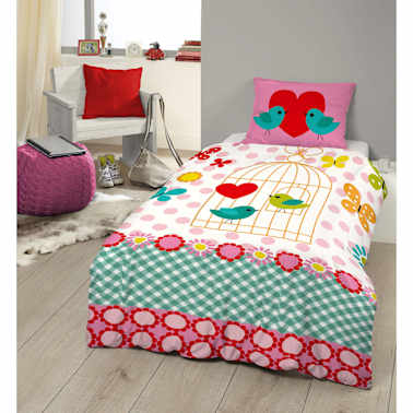 Good Morning Capa de edredão 5290-P FUNNY BUTTERLY 135x200 cm multicor[2/2]