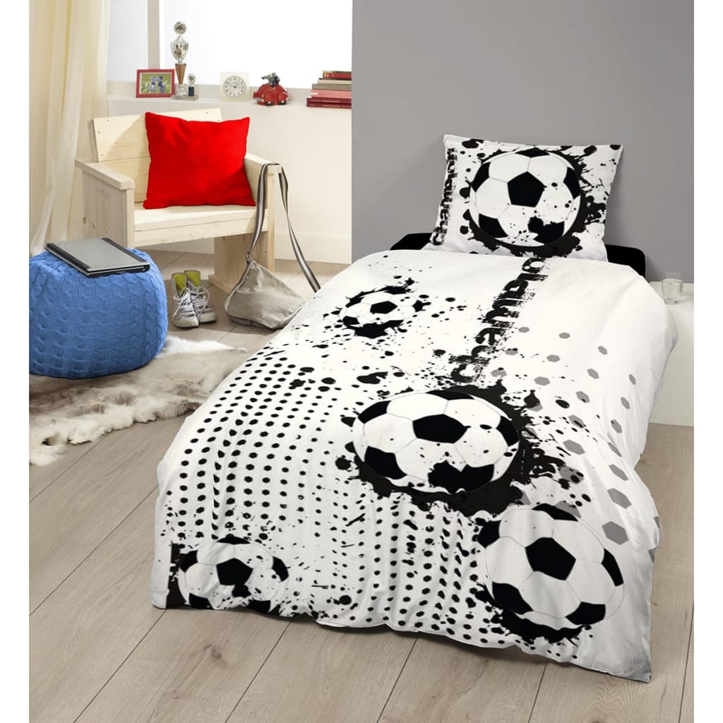 

Good Morning Dekbedovertrek 5244-P SOCCER 140x200/220 cm zwart/wit