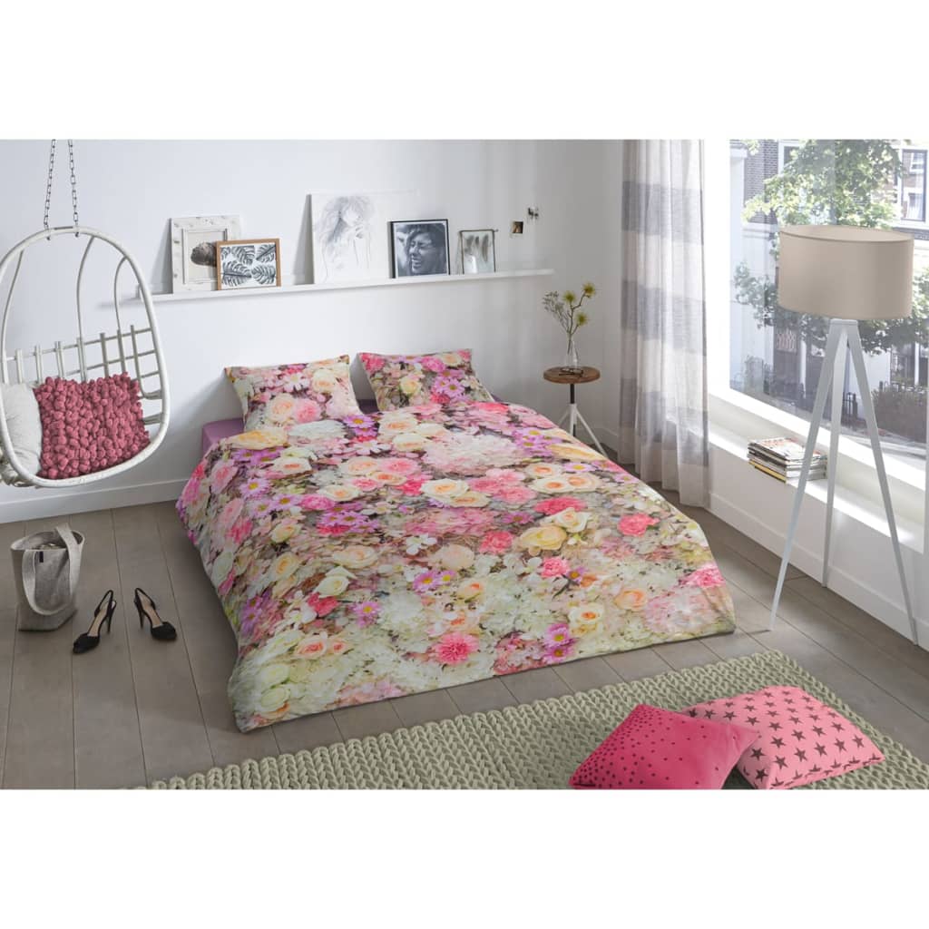 

Good Morning Dekbedovertrek 5720-P Flower EXPLOSION 200x200/220 cm