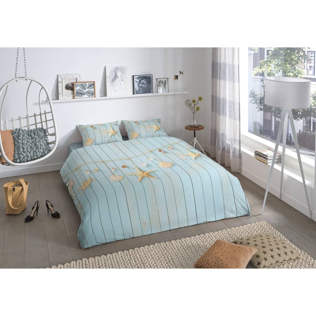 

Good Morning Dekbedovertrek 5480-P BEACH 240x200/220 cm blauw
