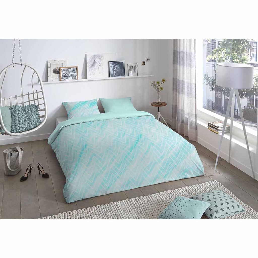 VidaXL - Good Morning Dekbedovertrek 5738-A SHARON 240x200/220 cm blauw