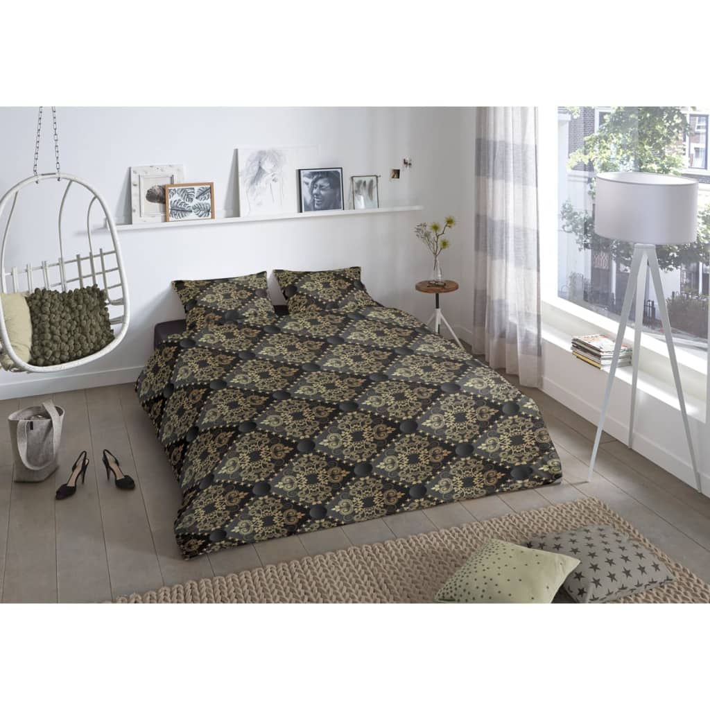 

Good Morning Dekbedovertrek 5616-A BIBI 240x200/220 cm zwart