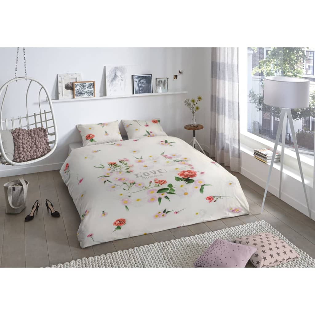 

Good Morning Dekbedovertrek 5574-P Flowers 240x200/220 cm meerkleurig