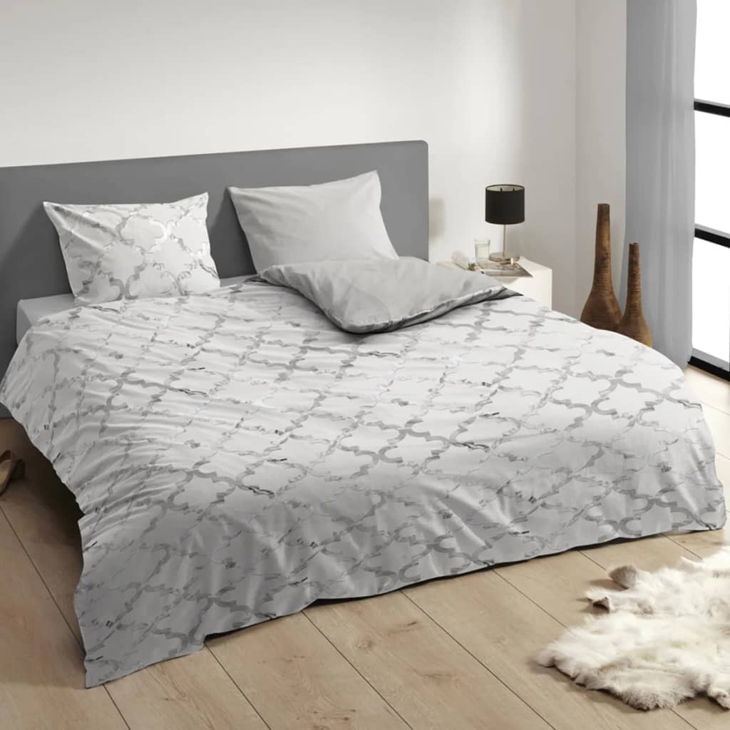 

Descanso Dekbedovertrek 9304-K 140x200/220 cm grijs