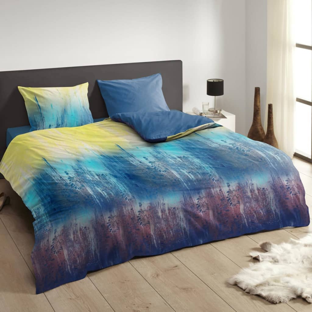 VidaXL - Descanso Dekbedovertrek 9307-K 200x200/220 cm meerkleurig VidaXL - Descanso Dekbedovertrek 9307-K 200x200/220 cm meerkleurig