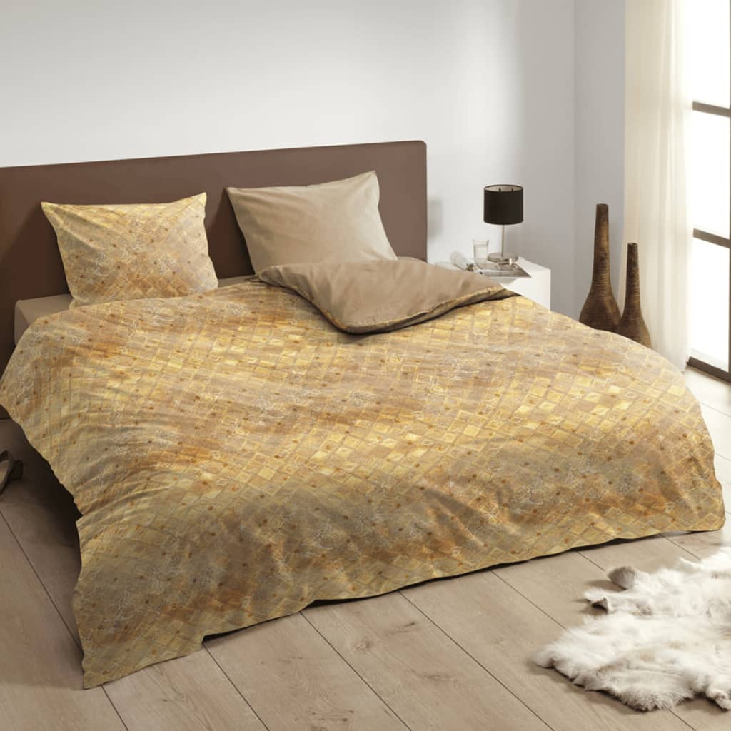 

Descanso Dekbedovertrek 9312-K 140x200/220 cm zandkleurig