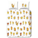 Good Morning sengesæt 5808-A Beerglass 200x200/220 cm hvid