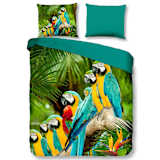 Pure Dekbedovertrek 6042-M Parrots 200x200/220 cm meerkleurig