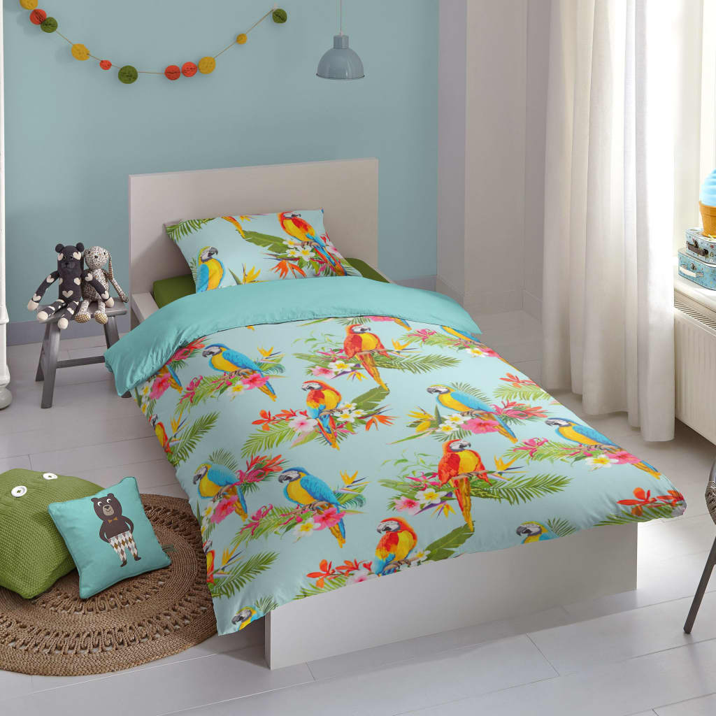 

Good Morning Kinderdekbedovertrek Parrot 140x200/220 cm