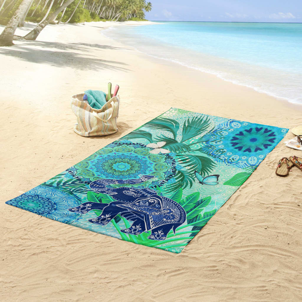 

HIP Strandlaken ISARA 100x180 cm blauw en groen