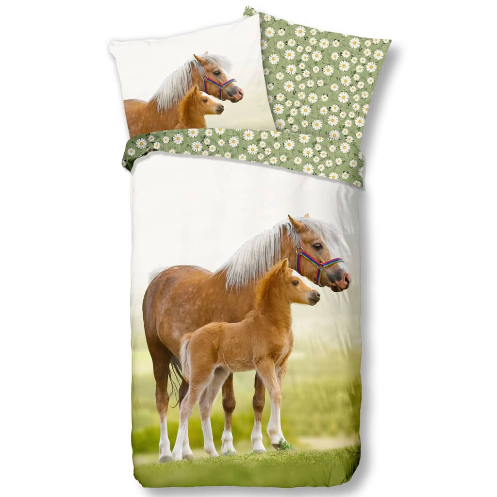 YOUNG zöld gyermek-ágyneműhuzat 135 x 200 cm