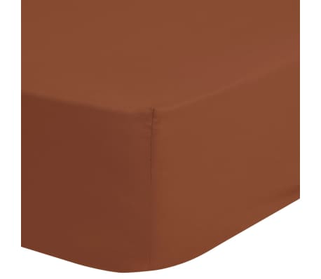 Good Morning Fitted Sheet 140x200 cm Terracotta