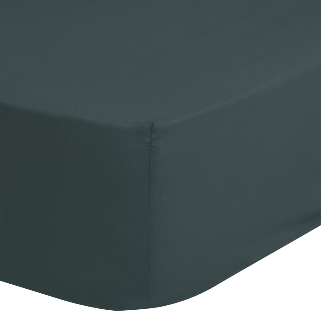 Good Morning Fitted Sheet 90x200 cm Dark Green