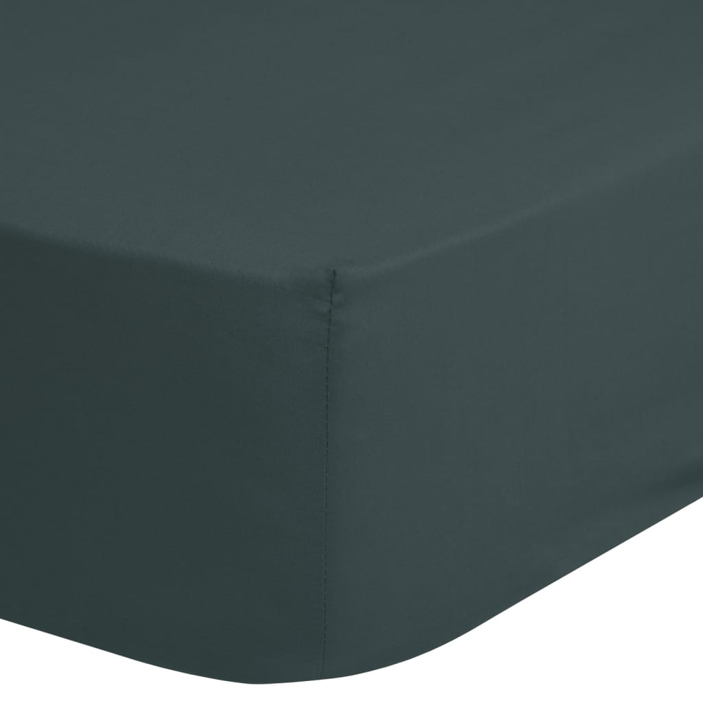 Good Morning Fitted Sheet 180x200 cm Dark Green