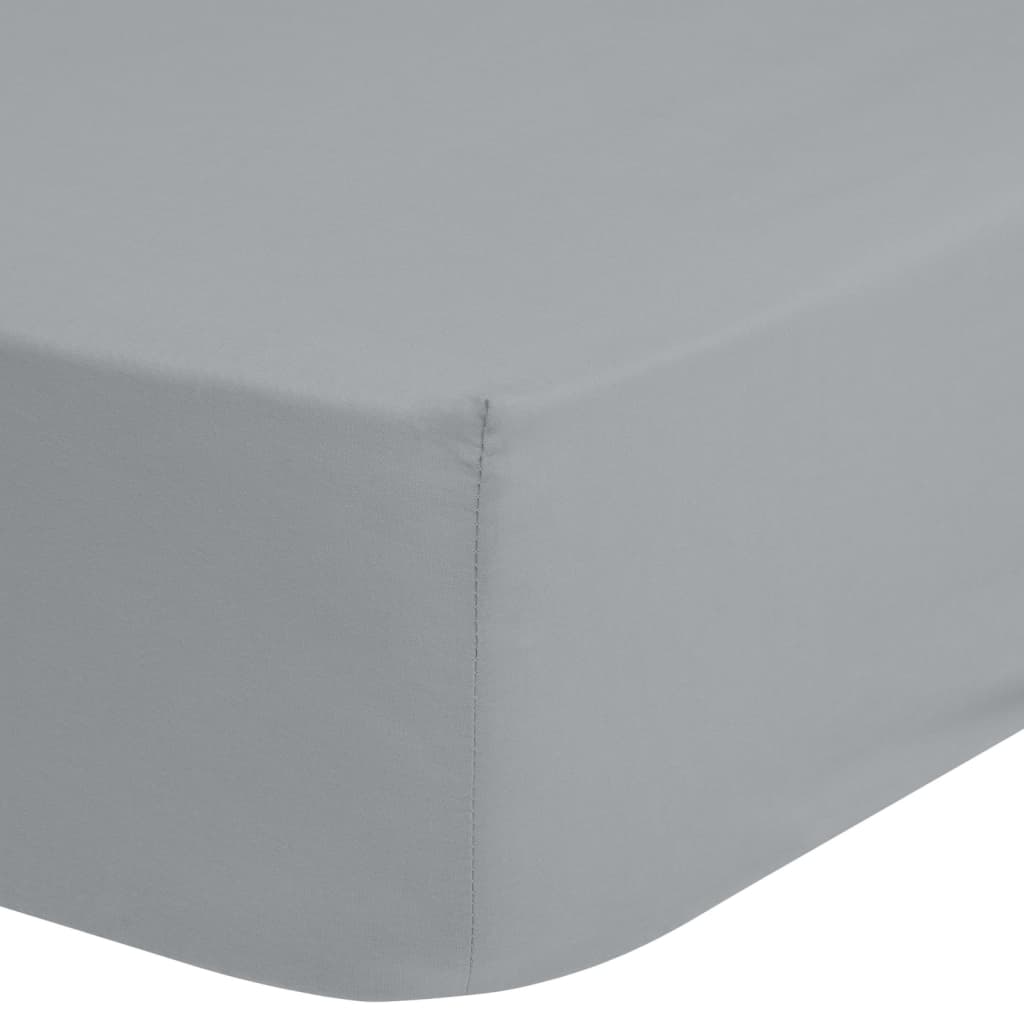 

Good Morning Hoeslaken jersey 160/180x200 cm zilverkleurig