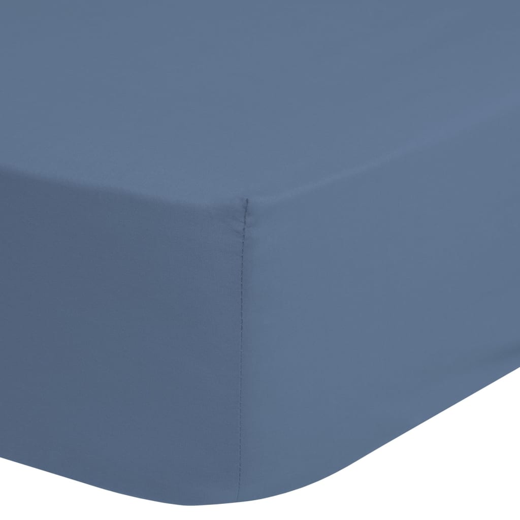 Good Morning Jersey Fitted Sheet 140x200 cm Ice Blue