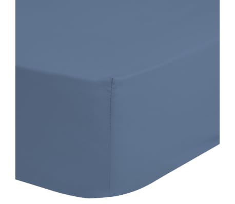 Good Morning Jersey Fitted Sheet 140x200 cm Ice Blue