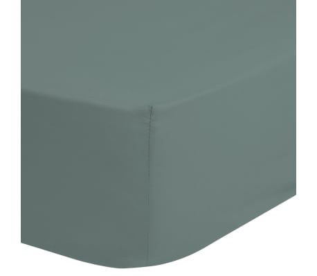 Good Morning Jersey Fitted Sheet 90/100x220 cm Misty Green