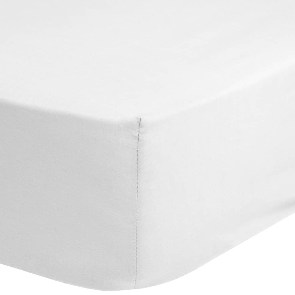 Good Morning Jersey Fitted Sheet 60x120 cm White