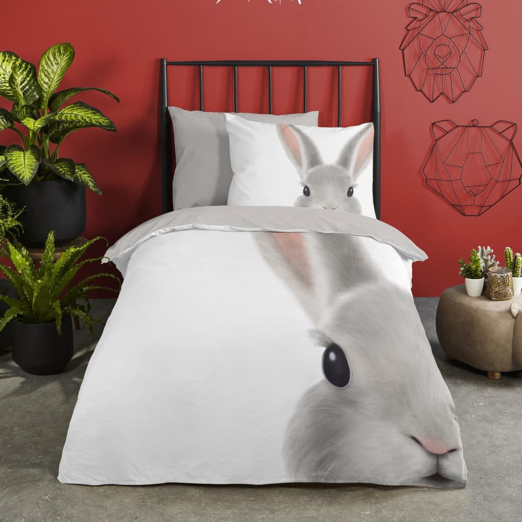 Good Morning Kinder-Bettwäsche-Set ROGER 140×200/220 cm Weiß kaufen