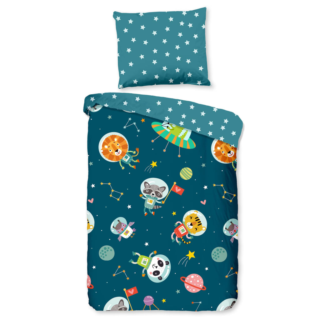 Kids Duvet Cover SPACY 100x135 Cm Petrol Blue Good Morning 7 width=274